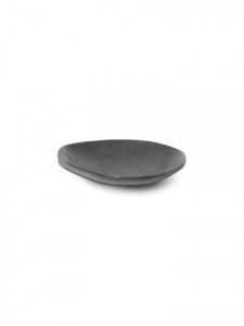 Platou decorativ negru din alama 15,3x16,2 cm Forest Small Black Brass Ferm Living