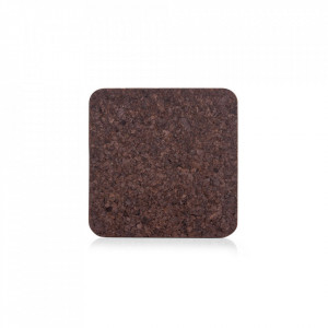 Protectie masa patrata maro din pluta 19,5x19,5 cm Dark Cork Zeller