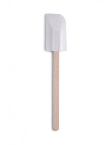 Spatula alba/maro din cauciuc si lemn de fag Beech Rubber Scraper Zeller
