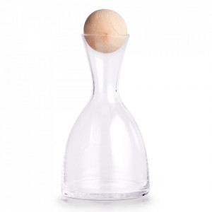 Sticla transparenta/maro cu dop din lemn 750 ml Schima Ball Zeller