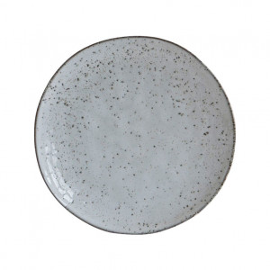 Farfurie pentru desert gri/albastra din ceramica 20 cm Rustic House Doctor