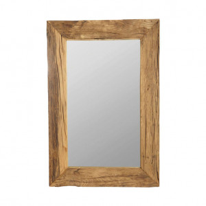Oglinda dreptunghiulara maro din lemn 60x90 cm Pure Nature House Doctor