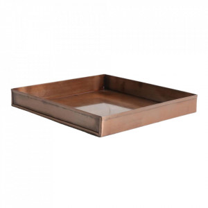 Tava patrata maro cupru din fier 26x26 cm Industrial Raw Materials