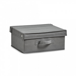 Cos pliabil gri din fleece Storage Box Foldable Cover Bigger Zeller