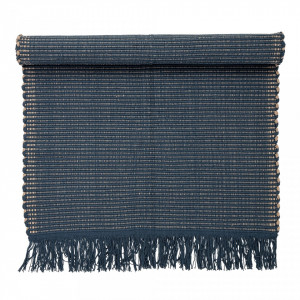 Covor albastru din bumbac 80x160 cm Cozy Home Bloomingville Mini