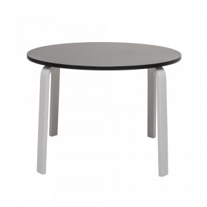 Masuta neagra rotunda pentru copii Black Bloomingville Mini