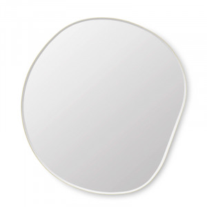 Oglinda ovala maro alama din MDF si zinc 87x94 cm Pond Ferm Living