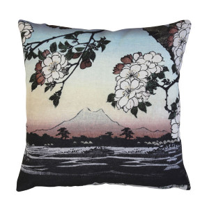 Perna decorativa din bumbac 45x45 cm Japanese Landscape HK Living
