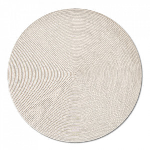 Protectie masa rotunda crem din polipropilena 38 cm Twist Zeller