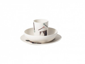 Set farfurie, bol si pahar pentru copii Bamboo Dinner Ferm Living