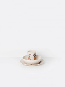 Set farfurie, bol si pahar pentru copii Fruticana Bamboo Ferm Living