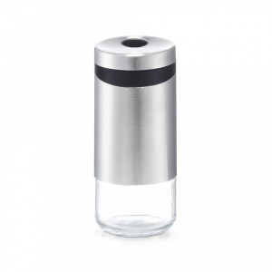 Shaker argintiu/transparent din inox si sticla 220 ml Spice Zeller