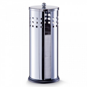 Suport argintiu din inox pentru hartia igienica Toilet Roll Zeller