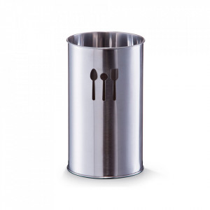 Suport argintiu din inox pentru ustensile bucatarie Juls Zeller