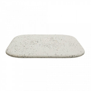 Tava patrata alba din ceramica terrazzo 30x1x30 Bloomingville