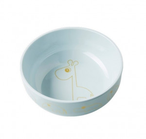 Bol albastru pentru copii din melamina Giraffe Blue Done by Deer