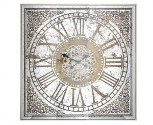 Ceas perete patrat din metal si ceramica 82x82 cm Owen Richmond Interiors