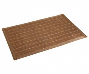 Covoras pentru baie maro din lemn de bambus 50x80cm Bamboo Wenko