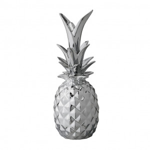 Decoratiune argintie din ceramica 24 cm Ale Silver Bloomingville