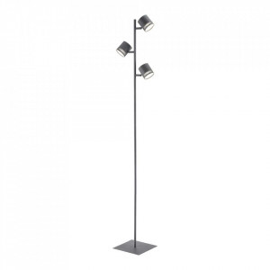 Lampadar gri/bej nisipiu din plastic si metal cu 3 LED-uri 150 cm Cavi Brilliant