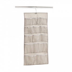 Organizator bej din fleece Hanging Storage Stripes Accesories Zeller