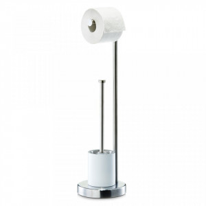 Perie toaleta cu suport hartie igienica din inox Stable Stand Zeller