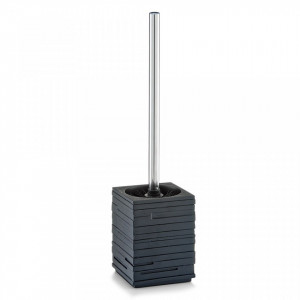 Perie toaleta neagra din polirasina si inox Slate Brush Zeller