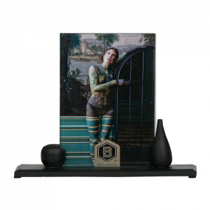 Rama foto neagra din lemn de mango 20x24 cm Beloved Be Pure Home