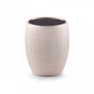 Suport roz din ceramica 8,1x9,8 cm pentru periuta dinti Glitter Tumbler Zeller