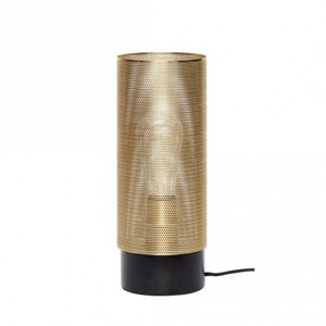 Veioza aurie/neagra din metal si marmura 31 cm Connor Hubsch