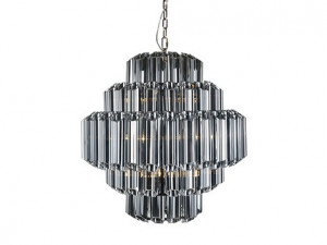 Candelabru din fier si sticla cu 9 becuri Yara Richmond Interiors