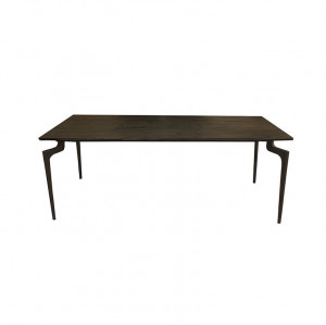 Masa dining din lemn reciclat si fier 90x200 cm Ale Nordal