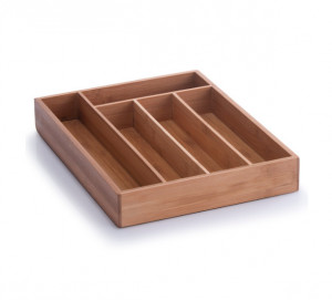 Organizator maro din lemn pentru tacamuri Cutlery Tray Bamboo Zeller