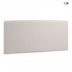 Tablie pat bej din lemn si textil 178 cm Lydia Beige La Forma