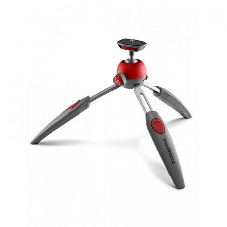 Manfrotto Trepied PIXI EVO Gri cu rosu