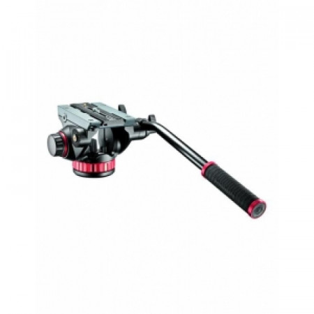 Pachet Manfrotto MVMXPROA4 Monopied fluid + Manfrotto MVH502AH cap video flat base