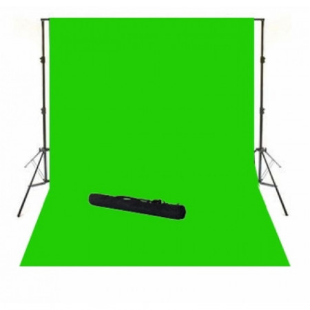Sistem portabil cu cromakey green 3x3.5m si husa