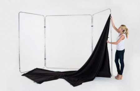 Lastolite Fundal negru panoramic cu rama inclusa 4x2.30m