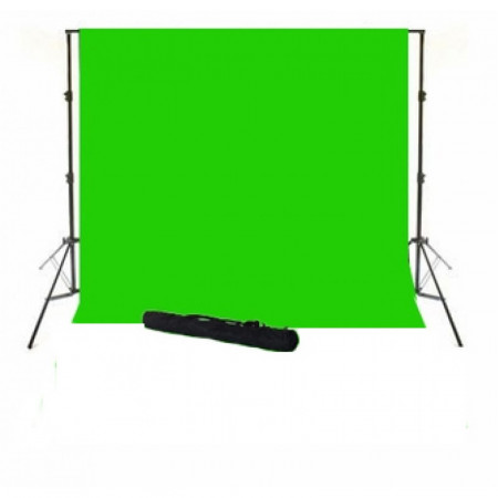 Sistem portabil cu cromakey green 3x3.5m si husa