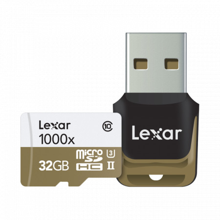 Lexar 32GB mSDHC CLS10 UHS-II 150MB/s + reader