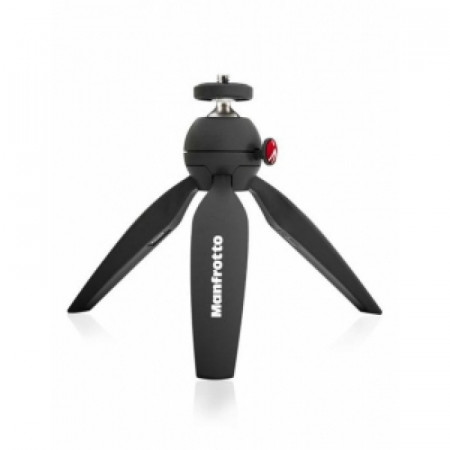 Pachet Manfrotto Pixi mini trepied foto Negru + Manfrotto Suport universal pentru Smartphone