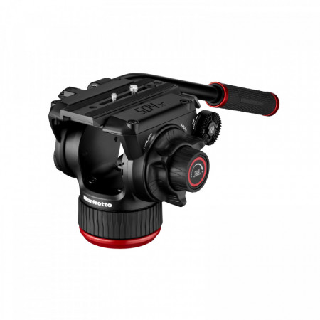 Manfrotto MVK504XTWINMC Kit Trepied video Carbon cu spreader de mijloc