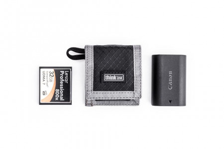 Think Tank CF SD + Battery Wallet - Gri - Portofel carduri si baterie