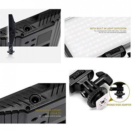Tolifo PT-15B Set 2 Lampa LED 144 Bicolor cu stativ
