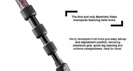 Manfrotto Element MII Monopied video fluid cu cap