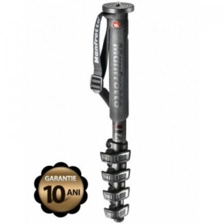 Pachet Manfrotto MMXPROC5 monopied carbon + Manfrotto 486 cap trepied foto bila