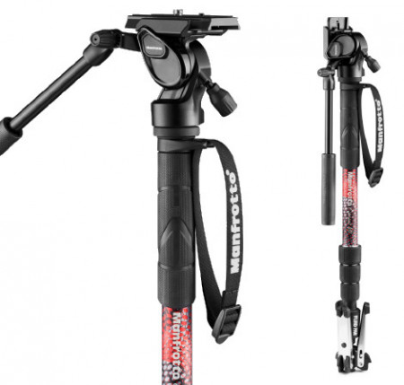 Manfrotto Element MII Monopied video fluid cu cap