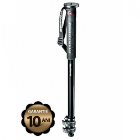 Pachet Manfrotto MPMXPROA3 monopied foto aluminiu + Manfrotto 486 cap trepied foto bila
