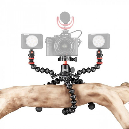 Joby GorillaPod 3K PRO Rig Kit Vlog cu 2 LED si Microfon