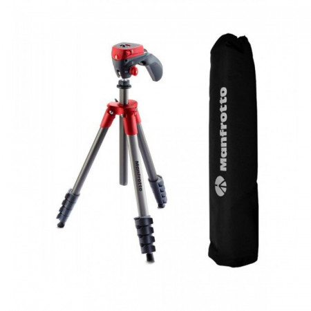Manfrotto kit trepied Compact Action Red